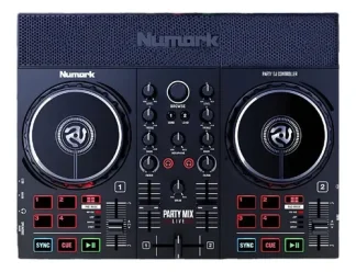 Numark Party Mix Live Controlador Dj Con Altavoces, Luces Y Serato Dj Lite Negro