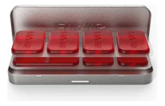 Pack De Geles Evans Mini Para Parches X 7 Unidades Rojo