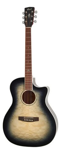 Guitarra Electroacustica Cort Gaqf Grand Auditorium Prm Color Trans Black Burst
