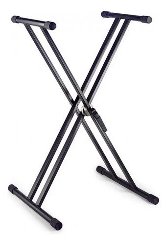 Sms Ks407 Soporte De Teclado Doble Tijera Mesa Reforzado Color Negro