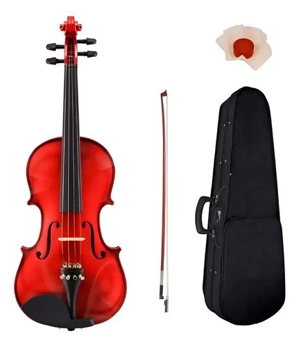 Violín Stradella 4/4 Rojo De Pino Con Arco Y Estuche