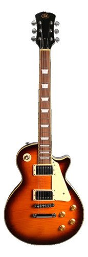 Guitarra Electrica Sx Ef3d Maple Flameado Liq# Prm Color Desert Sunburst Orientación De La Mano Diestro