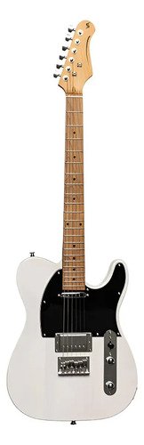 Guitarra Electrica Stagg Telecaster Vintage Serie Plus Color Blanco Material Del Diapasón Maple Orientación De La Mano Diestro