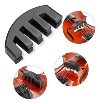 Sordina De Goma Para Violin - Stradella Sv44g Color Negro