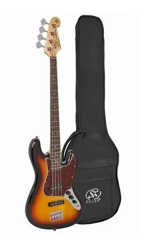 Sx Bd1 Bajo Jazz Bass 4 Cuerdas Con Funda Acabado Del Cuerpo Brillante Color Sunburst Orientación De La Mano Diestro