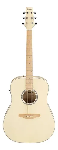 Guitarra Acustica Ibanez Aad77m1e-oaw Advanced Acoustic Beige Diestro Arce
