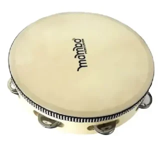 Mambo Dp908h Pandereta 20cm Parche Sonajas Natural