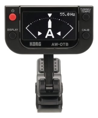 Afinador Cromático De Pinza Korg AW-OTB Para Bajo Pantalla OLED
