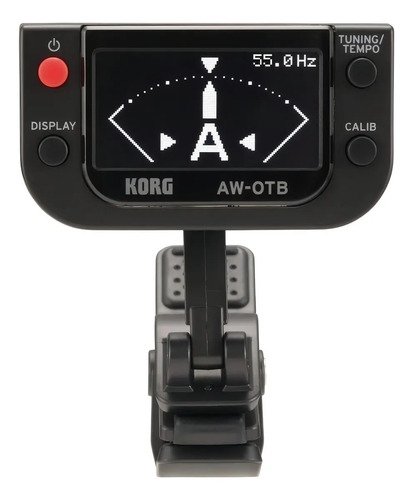 Afinador Cromático De Pinza Korg AW-OTB Para Bajo Pantalla OLED