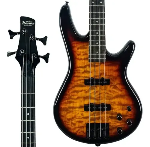 Contrabajo Ibanez Gsr 280qa Tys Active De 4 Cuerdas Color Tys: Amarillo Transparente Sunburst Guía Para La Mano Derecha Diestro Transparente Amarillo Sunburst Barnizado