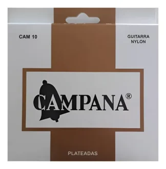 Encordado Guitarra Clásica Campana CAM10 Nylon Plateado 6 Cuerdas Tensión Media