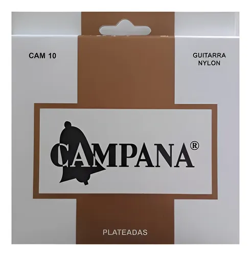 Encordado Guitarra Clásica Campana CAM10 Nylon Plateado 6 Cuerdas Tensión Media