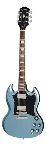 EpiPhone Sg Standard Guitarra Electrica Con Funda Color Pelham Blue Material Del Diapasón Caoba Orientación De La Mano Diestro