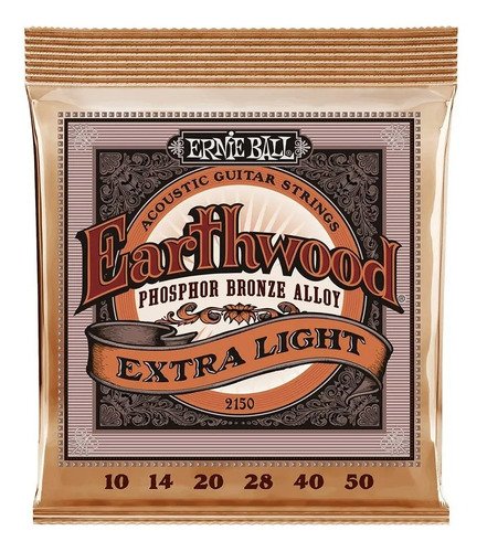 Encordado Ernie Ball 2150 Guitarra Acústica 10-50 Phosphor Bronze