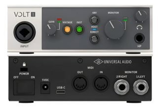 Universal Audio Volt1 Placa De Sonido Usb 1 Canal Pre Amp