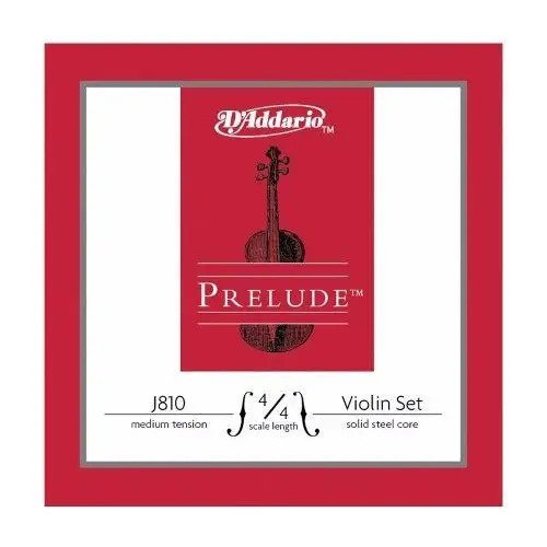 Cuerdas Violín 4/4 D'addario Prelude J810 Acero Tensión Media