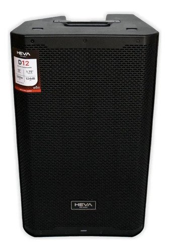 Bafle Activo 12 Heva Pro Audio D12 500w Rms Bluetooth Negro