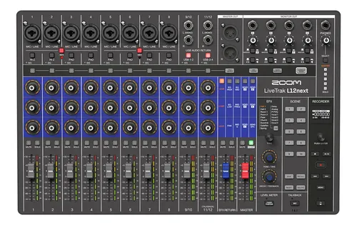 Zoom L12 Next Consola Digital 12 Canales Multipista Efectos