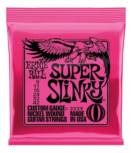 Cuerda De Guitarra Ernie Ball P02223 Super Slinky 009