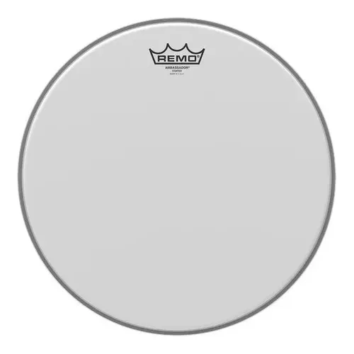 Parche Remo Usa Redoblante 14 Ba011400 Ambassador Arenado Coated Blanco