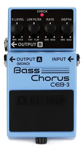 Pedal De Coro Para Bajo Con Control De Filtro Y Efectos Azul