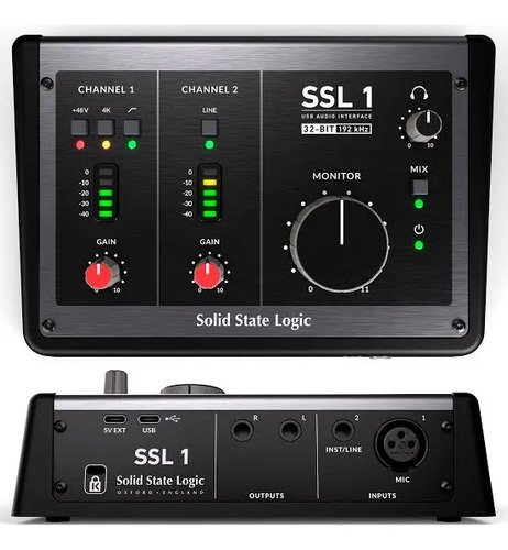 Solid State Logic Ssl1 Interfaz De Audio 2x2 Usb C