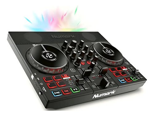Numark Party Mix Live Controlador Dj Con Altavoces, Luces Y Serato Dj Lite Negro