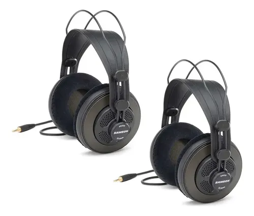 Samson Sr850 Pack X2 - 2 Auriculares Profesionales - Negro