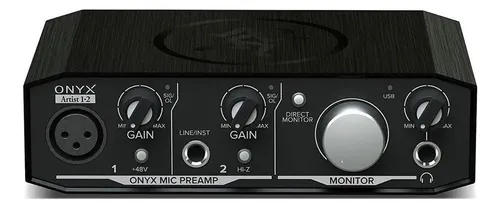 Mackie Onyx Artist 1·2 Interfaz / Placa Usb De 2 Canales Color Negro