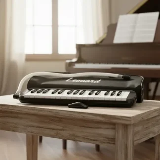Flauta Melodica Piano 32 Notas Leonard Funda Color Negro