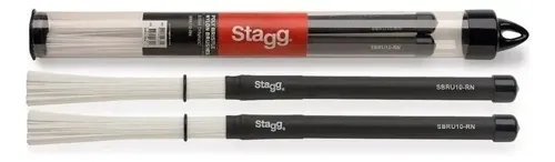 Escobillas Nailon Con Estuche - Stagg Sbru10-rn Color Blanco