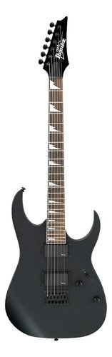 Guitarra Eléctrica Ibanez Rg Gio Grg121dx Soloist De Álamo Black Flat Con Diapasón De Amaranto Diestro