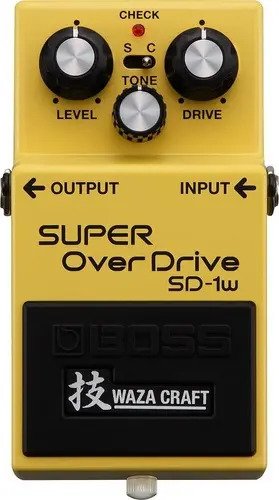 Pedal Boss Super Overdrive Waza Boss Sd-1w Cuo Amarillo