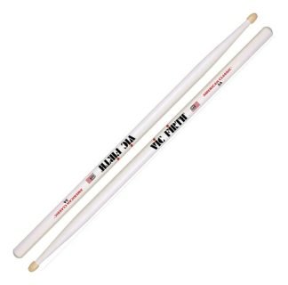 Vic Firth 5a Palillos Punta Madera 5a Para Bateria Blancos