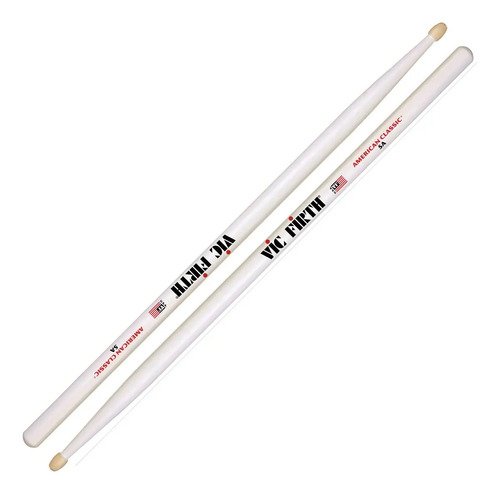 Vic Firth 5a Palillos Punta Madera 5a Para Bateria Blancos