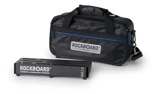Pedalera Rockboard Rbo B Duo 2.0 con bolsa de transporte, color negro (rbo B 2.0 Duo B)