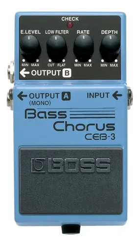 Pedal De Coro Para Bajo Con Control De Filtro Y Efectos Azul