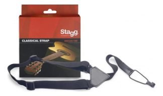 Correa Stagg Sncl001bk Simple Para Boca De Guitarra Clasica O Criolla Negro
