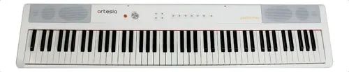 Piano Digital Artesia Performer 88 Teclas Sensitivas Con Atril Y Pedal Blanco