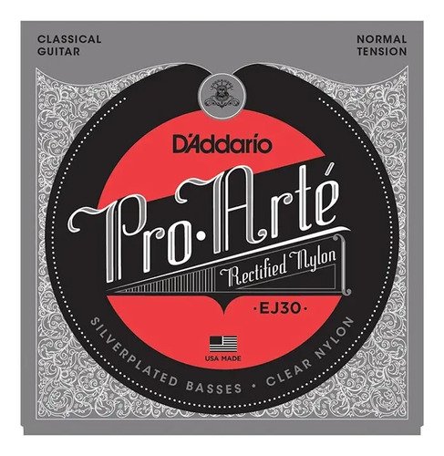 Encordado Daddario Ej30 Para Guitarra Clásica