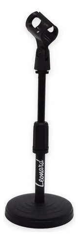 Soporte De Microfono De Mesa Leonard Lndsmm Negro