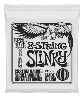 Encordado Ernie Ball 2625 8 String Slinky Para Eléctrica