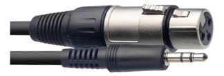 Cable Stagg Sac3mpsxf Mini Plug - Canon Hembra 3 Metros