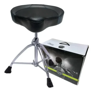 Banqueta Bateria Mapex T855 Tipo Moto Regulable A Rosca Cuo Color Negro