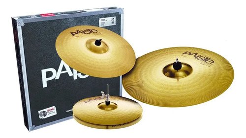 Platillos Paiste 101 Universal Set H-h 14+ Crash 16+ Ride 20 Dorado