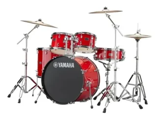 Batería Yamaha Rydeen Rdp2f5 5 Cuerpos Sin Fierros Hot Red Rojo Caliente
