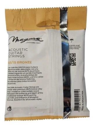 Encordado Guitarra Acústica Magma Calibre 010 Bronce 85/15
