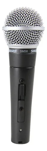 Microfono Dinamico Cardioide Vocal Shure Sm58s Color Negro