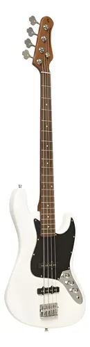 Bajo Eléctrico Stagg Standard J Color Blanco Diestro Barnizado 4