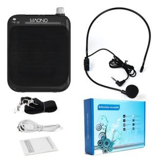 Maono Au C01 Microfono Vincha Portatil Con Parlante Cintura